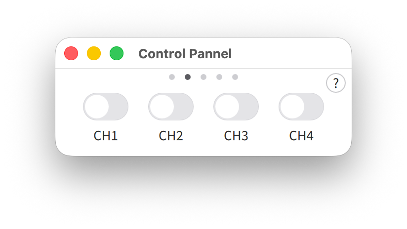 Figure 8-2 Control Pannel control page