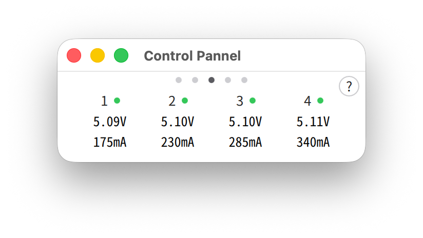 Figure 8-3 Control Pannel voltage/current monitor