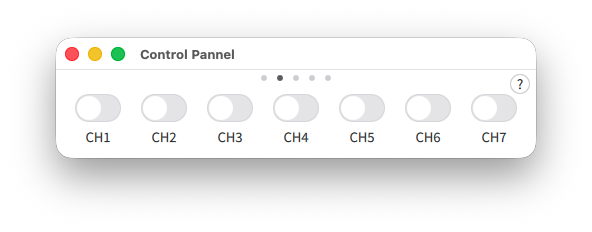 图 8-1 Control Pannel 的 7 通道控制界面